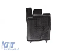 Spezifische Gummimatten geeignet für Volkswagen Amarok mit Doppelkabine, PanAmericana-Version, Ford Ranger mit Doppelkabine, Raptor-Version, WildTrak nach 2022, 4-teiliges Set, schwarze Farbe-image-6214101