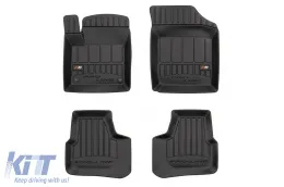 image-47-Spezifische Gummimatten geeignet für Volkswagen UP, Seat Mii, Skoda Citigo nach 2011, 4-teiliges Set, schwarze Farbe, mit 24-monatiger Garantie