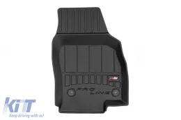 Spezifische Gummimatten geeignet für Volkswagen Polo VI, Seat Ibiza, Seat Arona nach 2017, Skoda Fabia nach 2021, 4-teiliges Set, schwarze Farbe, mit 24-monatiger Garantie-image-6221055