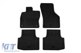 image-64-Spezifische Gummimatten geeignet für Volkswagen Passat B8 2014-2019, nach 2019, 4-teiliges Set, schwarze Farbe