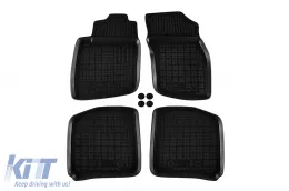 image-15-Spezifische Gummimatten geeignet für Volvo S40, V40 1995-2004, 4-teiliges Set, schwarze Farbe