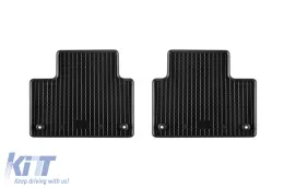 Spezifische Gummimatten geeignet für Volvo S60, S60 PHEV, V60, V60 PHEV nach 2018, 4-teiliges Set, schwarze Farbe-image-6250029