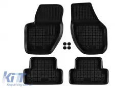 Spezifische Gummimatten geeignet für Volvo V40 2012-2019, 4-teiliges Set, schwarze Farbe-image-6213761