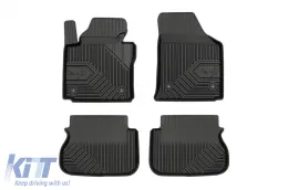 image-23-Spezifische Gummimatten geeignet für VW Caddy Life 2004-2020, 4-teiliges Set, schwarze Farbe
