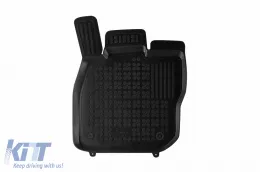 Spezifische Gummimatten geeignet für VW Golf VIII Hatchback System Mild Hybrid nach 2019, 4-teiliges Set, schwarze Farbe-image-6213432