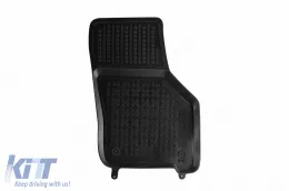 Spezifische Gummimatten geeignet für VW Golf VIII Hatchback System Mild Hybrid nach 2019, 4-teiliges Set, schwarze Farbe-image-6213433