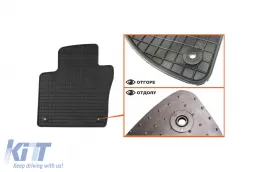 Spezifische Gummimatten geeignet für VW Jetta nach 2011, 4-teiliges Set, schwarze Farbe-image-6226272
