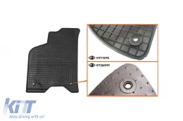 Spezifische Gummimatten geeignet für VW Lupo 1998-2005, 4-teiliges Set, schwarze Farbe-image-6226319