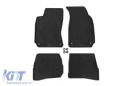 image-78-Spezifische Gummimatten geeignet für VW Passat B5 1996-2005, 4-teiliges Set, schwarze Farbe