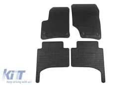 image-60-Spezifische Gummimatten geeignet für VW Touareg, Porsche Cayenne 2002-2010, 4-teiliges Set, schwarze Farbe