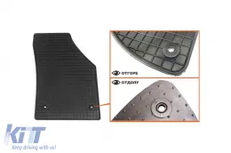 Spezifische Gummimatten geeignet für VW Touran 2003-2015, 5-7 Sitze, 4-teiliges Set, schwarze Farbe-image-6226352