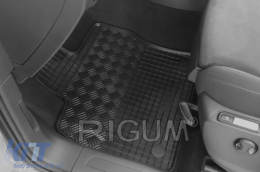 Spezifische Gummimatten geeignet für VW Touran nach 2015, Tiguan nach 2016, Tiguan nach 2020, 4-teiliges Set, schwarze Farbe-image-6249407