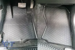 Spezifische Gummimatten von Geyer & Hosaja geeignet für Citroen C-crosser 2007-2012, Mitsubishi Outlander III 2012-2021, Peugeot 4007 2007-2012, 4-teiliges Set, schwarze Farbe-image-6228101