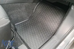 Spezifische Gummimatten von Geyer & Hosaja geeignet für Citroen C-crosser 2007-2012, Mitsubishi Outlander III 2012-2021, Peugeot 4007 2007-2012, 4-teiliges Set, schwarze Farbe-image-6228103