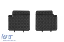 Spezifische Gummimatten von Geyer & Hosaja geeignet für Fiat 500 2007-2024, Panda 2003-2012, Ford Ka 2008-2016, 4-teiliges Set, schwarze Farbe-image-6229735