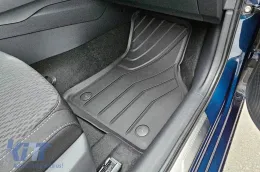 Spezifische Gummimatten von SPARTline geeignet für VW Passat 2014-2023, Golf Sportsvan 2014-2020, Skoda Octavia 2013-2019, nach 2020, Seat Leon Sportstourer, Cupra Formentor nach 2020, 4-teiliges Set,-image-6232890