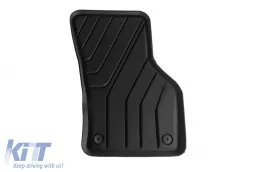 Spezifische Gummimatten von SPARTline geeignet für Audi Q2, Volkswagen T-Roc, Skoda Karoq, Seat Ateca nach 2017, 4-teiliges Set, schwarze Farbe-image-6232904