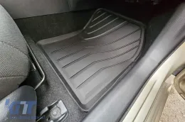 Spezifische Gummimatten von SPARTline geeignet für Toyota Corolla, Corolla Hybrid nach 2018, Suzuki Swace nach 2021, 4-teiliges Set, schwarze Farbe-image-6233055
