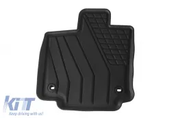 Spezifische Gummimatten von SPARTline geeignet für Toyota Rav4, Rav4 Hybrid nach 2018, Suzuki Across nach 2020, 4-teiliges Set, schwarze Farbe-image-6233069