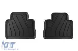 Spezifische Gummimatten von SPARTline geeignet für Toyota Rav4, Rav4 Hybrid nach 2018, Suzuki Across nach 2020, 4-teiliges Set, schwarze Farbe-image-6233073
