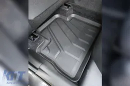 Spezifische Gummimatten von SPARTline geeignet für Toyota Rav4, Rav4 Hybrid nach 2018, Suzuki Across nach 2020, 4-teiliges Set, schwarze Farbe-image-6233080