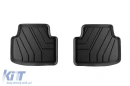Spezifische Gummimatten von SPARTline geeignet für Seat Ateca, Cupra Ateca nach 2016, 4-teiliges Set, schwarze Farbe-image-6233108