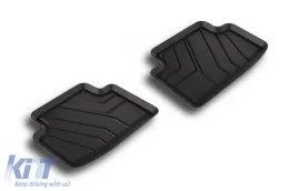 Spezifische Gummimatten von SPARTline geeignet für Seat Ateca, Cupra Ateca nach 2016, 4-teiliges Set, schwarze Farbe-image-6233109