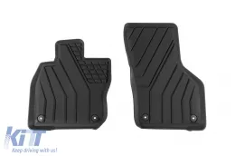 Spezifische Gummimatten von SPARTline geeignet für Volkswagen Golf VIII Hatchback, MHeV nach 2021, 4-teiliges Set, schwarze Farbe-image-6233279