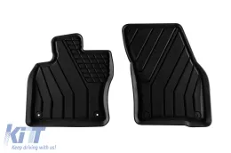 Spezifische Gummimatten von SPARTline geeignet für Volkswagen Caddy nach 2021, 4-teiliges Set, schwarze Farbe-image-6233290