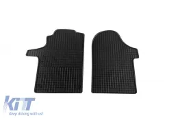image-34-Spezifische Gummimatten vorne geeignet für Mercedes Vito W447 nach 2014, 2-teiliges Set, schwarze Farbe