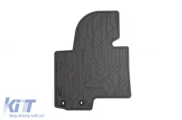 Spezifische Gummimatten vorne geeignet für Hyundai ix35 2009-2015, Kia Sportage 2010-2015, 2-teiliges Set, schwarze Farbe-image-6256474