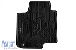 Spezifische Gummimatten vorne geeignet für Hyundai i20 2014-2020, nach 2020, 2-teiliges Set, schwarze Farbe-image-6256707