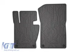 image-15-Spezifische vordere Gummimatten geeignet für BMW X3 E83 2003-2010, 2-teiliges Set, schwarze Farbe