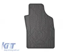 Spezifische vordere Gummimatten geeignet für die Frogum NOMAD-Serie für Fiat 500, 500 C nach 2007, Fiat Panda 2003-2012, Ford Ka 2008-2016, 2-teiliges Set, schwarze Farbe-image-6256363