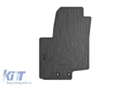 Spezifische vordere Gummimatten geeignet für die Frogum NOMAD-Serie für Hyundai iX20 2010-2019, Kia Venga 2009-2019, 2-teiliges Set, schwarze Farbe-image-6256466