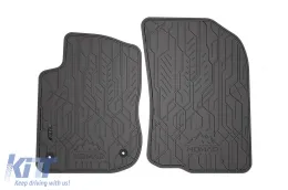 image-11-Spezifische vordere Gummimatten geeignet für die Frogum NOMAD-Serie für Peugeot 208 2012-2019, Peugeot 2008 2013-2019, 2-teiliges Set, schwarze Farbe