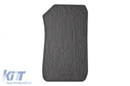 Spezifische vordere Gummimatten geeignet für die Frogum NOMAD-Serie für BMW 3er E90 Limousine, E91 Touring 2004-2012, E92 Coupé 2006-2012 ohne xDrive, 2-teiliges Set, schwarze Farbe-image-6256526