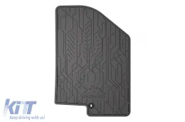 Spezifische vordere Gummimatten geeignet für Kia Ceed 2012-2018, 2-teiliges Set, schwarze Farbe aus der Frogum NOMAD-Serie-image-6256482