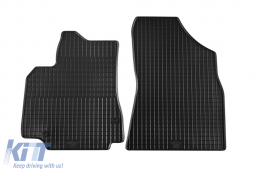 image-19-Spezifische vordere Gummimatten geeignet für Peugeot Partner, Citroen Berlingo 2008-2018, 2-teiliges Set, schwarze Farbe