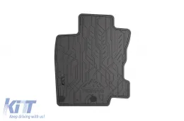 Spezifische vordere Gummimatten geeignet für Nissan Qashqai 2013-2021, 2-teiliges Set, schwarze Farbe aus der Frogum NOMAD-Serie-image-6256488