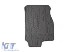 Spezifische vordere Gummimatten geeignet für Opel Astra G 1998-2009, 2-teiliges Set, schwarze Farbe-image-6256577