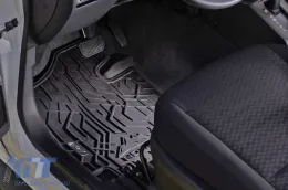 Spezifische vordere Gummimatten geeignet für Volkswagen Passat B8 2014-2022, 2-teiliges Set, schwarze Farbe-image-6256698