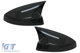 image-10-Spiegelabdeckungen für Audi A3 8V RS3 Cabrio Limousine Sportback 12-19 Bat Look Carbon