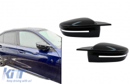 Spiegelabdeckungen für BMW 5 G30 G31 6 G32 GT 7 G11 G12 8 G14 G15 G16 LHD Schwarz-image-6127656