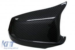 Spiegelabdeckungen für BMW 5 Serie F10 F11 F18 Nicht LCI 07.10-13 Carbon Look M Design-image-6076741
