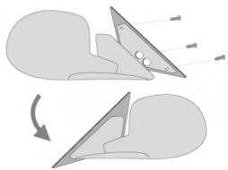 image-47-Spiegeladapterplatten geeignet für OPEL VECTRA B.