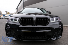 Spiegelcover für BMW X3 F25 X4 F26 X5 F15 X6 F16 13-19 Piano Black M Look-image-6074728