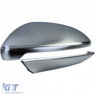Spiegelkappen Alu-Look matte Spiegelabdeckungen 4-teiliges Set geeignet für VW Golf 7 2012-2021-image-6194857
