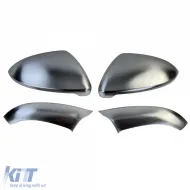 Spiegelkappen Alu-Look matte Spiegelabdeckungen 4-teiliges Set geeignet für VW Golf 7 2012-2021-image-6194858