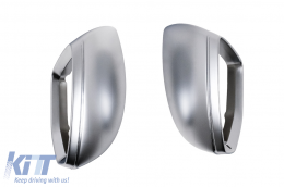 Spiegelkappen für Audi A7 4K8 und A6 C8 2019–2025 Linkslenker Silber-image-6277863
